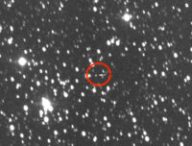 Ce tout petit point, c'est James Webb. // Source : Gianluca Masi, The Virtual Telescope Project (photo recadrée, annotation Numerama)
