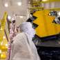 JWST, in stock position. // Source: Northrop Grumman via Flickr (cropped image) JWST, in stock position. // Source: Northrop Grumman via Flickr (cropped image)