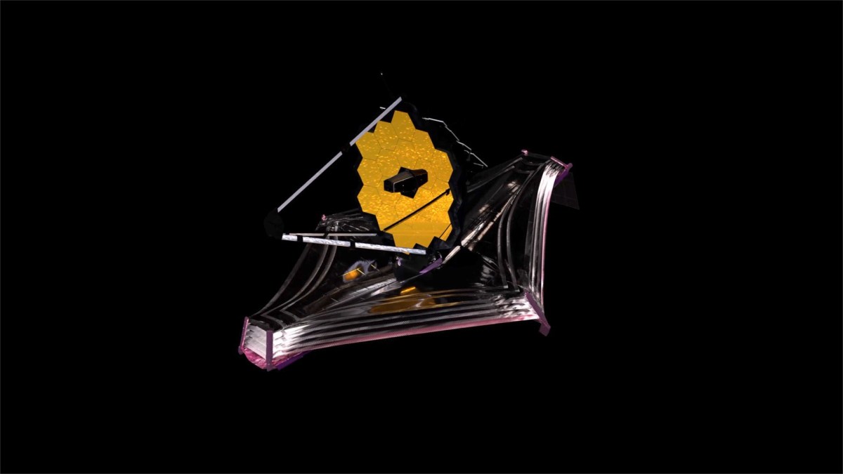 Représentation du JWST. // Source : NASA's Goddard Space Flight Center Conceptual Image Lab