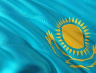 Le drapeau du Kazakhstan // Source : Jorono / Pixabay