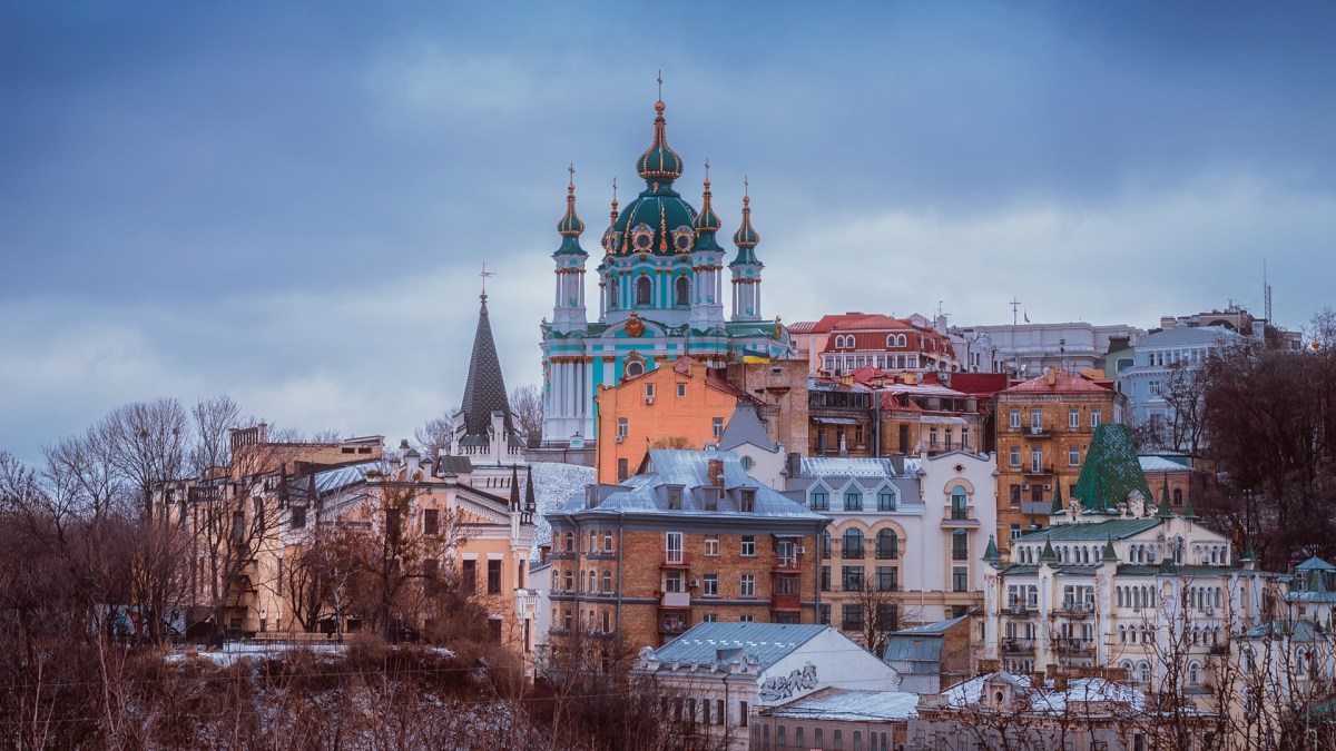 Quartier de Podliv à Kiev, en Ukraine // Source : David Mark par Pixabay