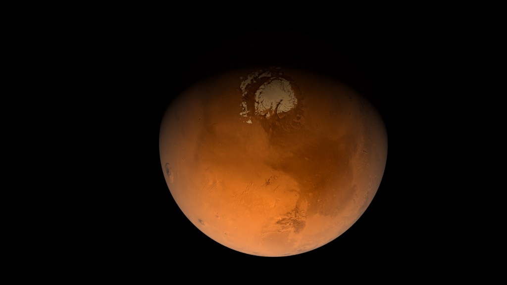 Mars, désertique aujourd'hui, était probablement couverte d'eau autrefois. // Source : Flickr/CC/Kevin Gill (image recadrée)