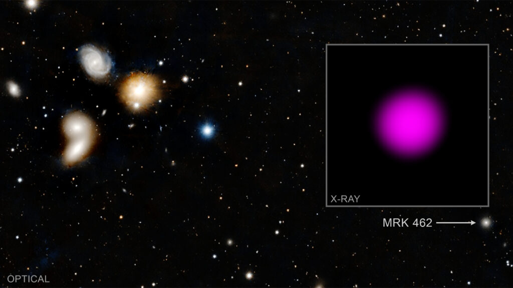 Mrk 462 galaxie rayons x trou noir