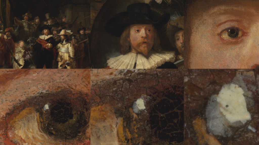 Source : Ronde de Nuit de Rembrandt, version numérisée 2022