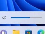 Le nouvel indicateur de volume de Windows 11 apparaît juste au-dessus de la barre de tâches  // Source : Microsoft