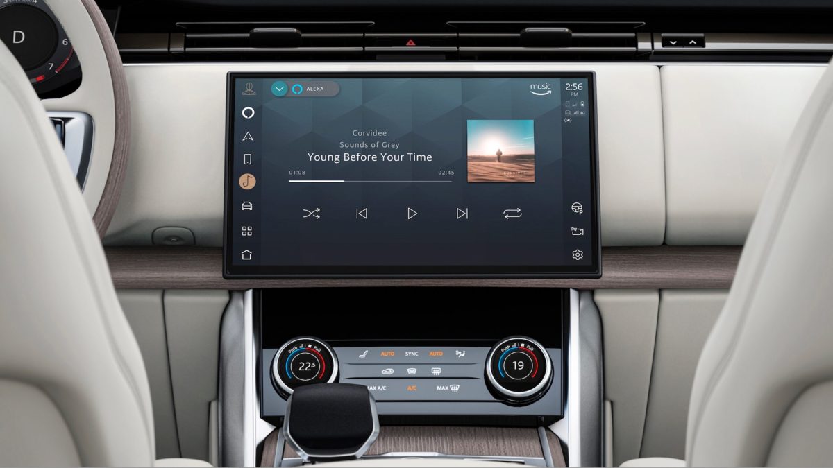 Amazon Alexa dans la Jaguar I-Pace // Source : Jaguar