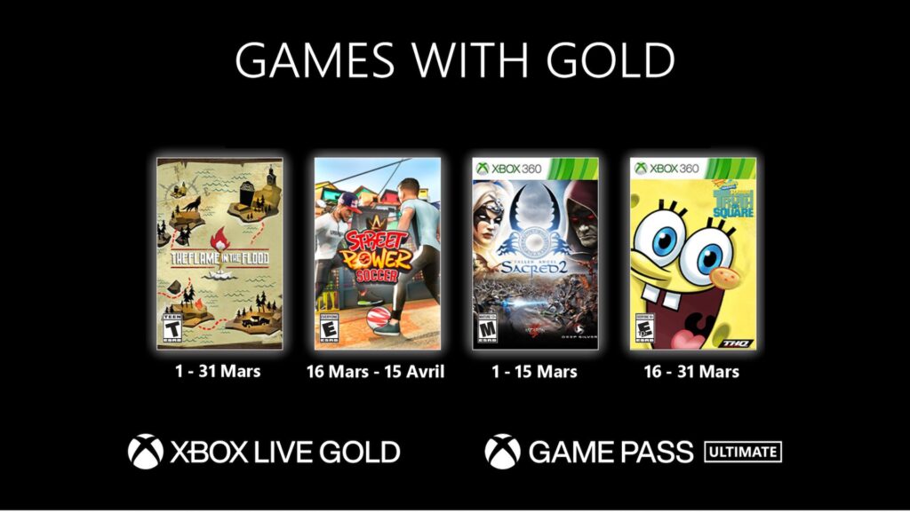 Les jeux offerts aux abonnés Xbox en mars