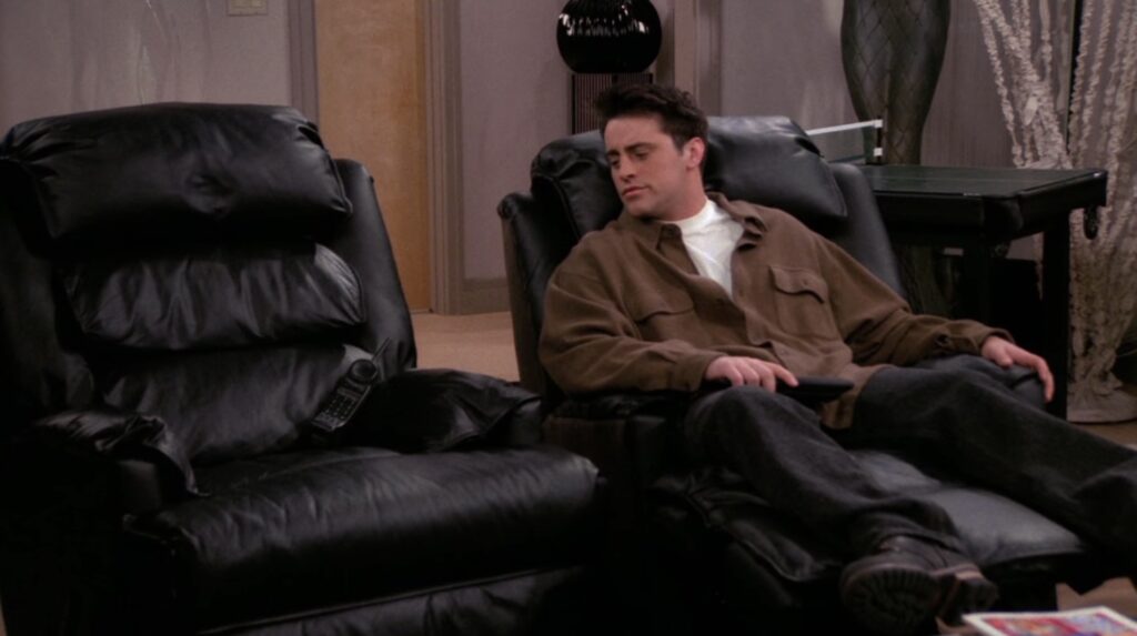 Joey se sent bien seul sans Chanlder // Source : Screenshot Friends/Netflix