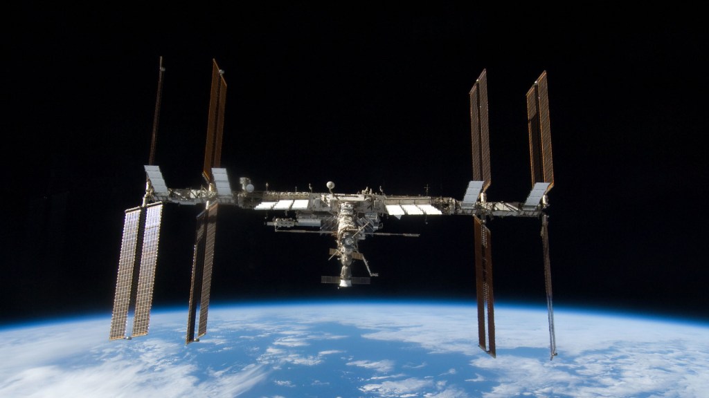 L'ISS. // Source : Flickr/CC/NASA's Marshall Space Flight Center (photo recadrée)