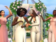 Le mariage de Dom et Cam dans Les Sims 4. // Source : Capture d'écran YouTube The Sims