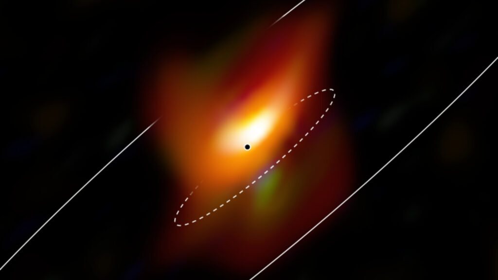 Noyau de Messier 77 vue avec le VLTI. // Source : ESO/Jaffe, Gámez-Rosas et al. (image recadrée)