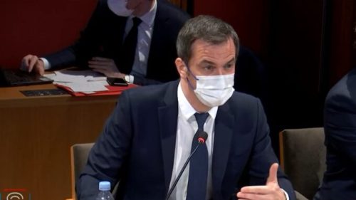 Olivier Véran auditionné au Sénat le 22 février 2022 // Source : Public Sénat