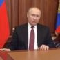 Vladimir Poutine dans la vidéo datée du 24 février 2022