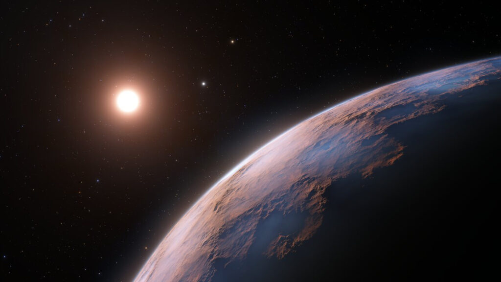 Proxima Centauri, vue d'artiste. // Source : ESO/L. Calçada