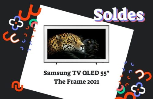 Samsung TV QE55LS03A // Source : Numerama