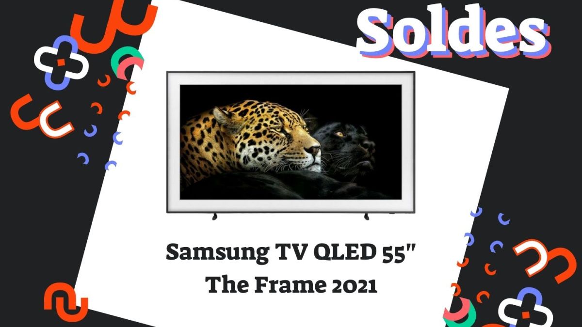 Samsung TV QE55LS03A // Source : Numerama