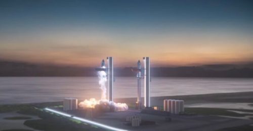 Une projection de Starship // Source : YT/SpaceX