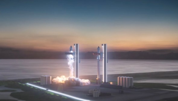 Une projection de Starship // Source : YT/SpaceX