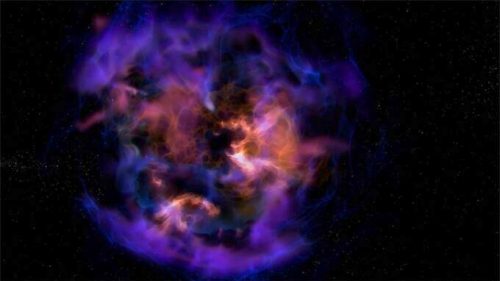 Les restes d'une supernova, illustration. // Source : NASA's Goddard Space Flight Center Conceptual Image Lab