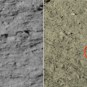 Les étranges globules repérés par Yutu 2 sur la Lune. // Source : Science China Press (image recadrée et annotée)