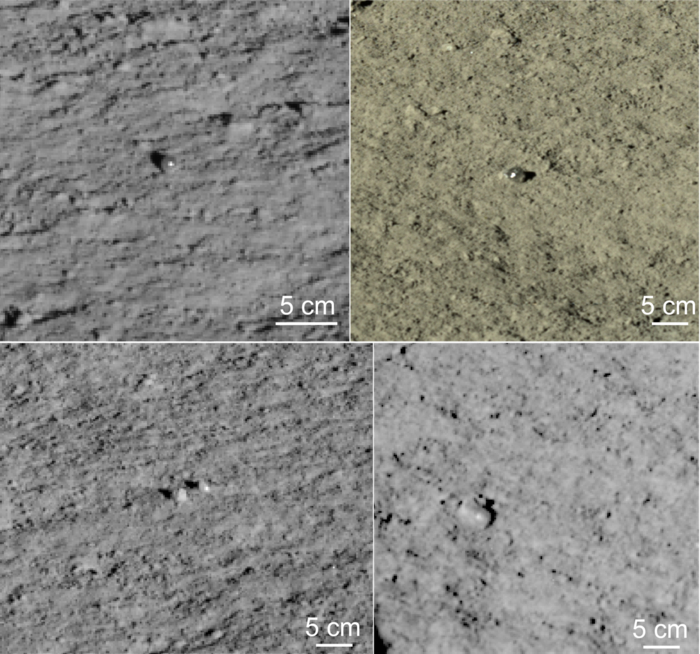 Les formes vues par Yutu 2 sur la Lune. // Source : Science China Press
