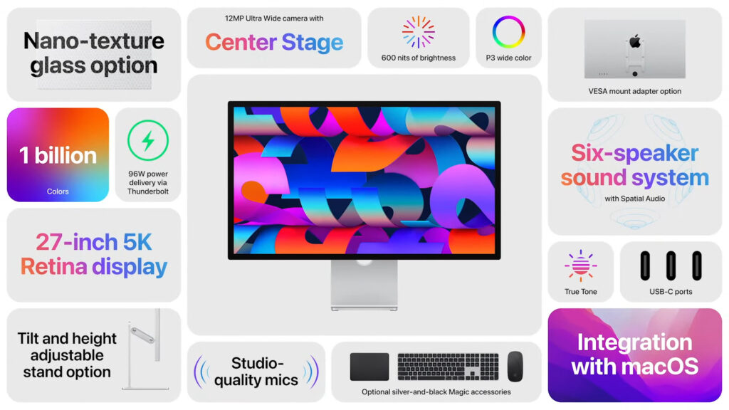 Le Studio Display d'Apple // Source : Apple