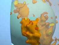 Vue en 3D des blobs. // Source : Mingming Li/ASU