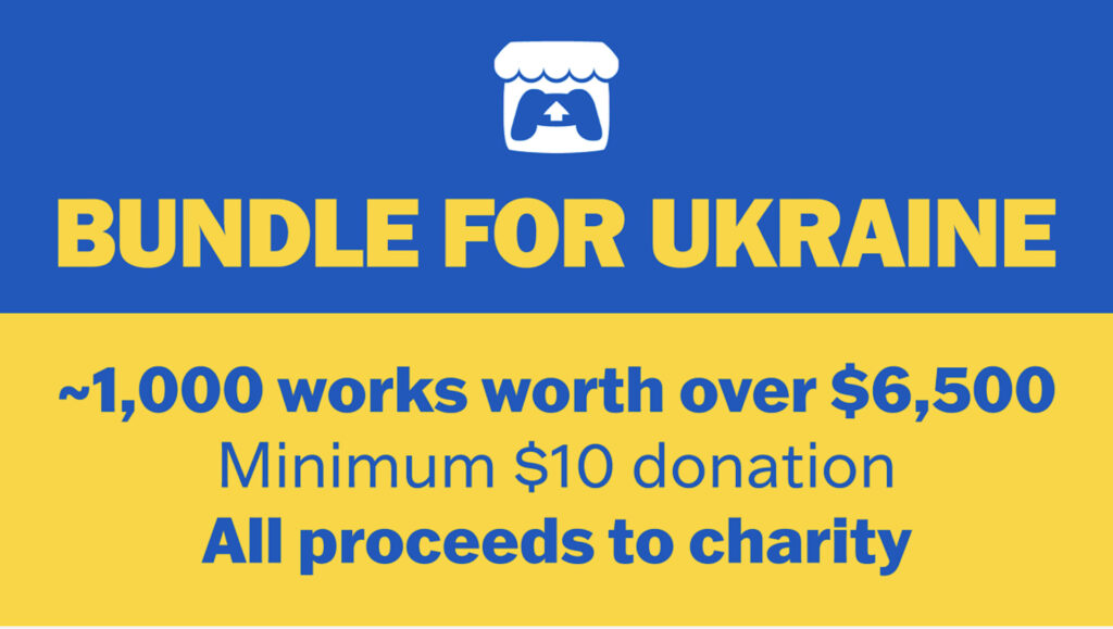 Bundle de jeux vidéo pour l'Ukraine // Source : itch.io