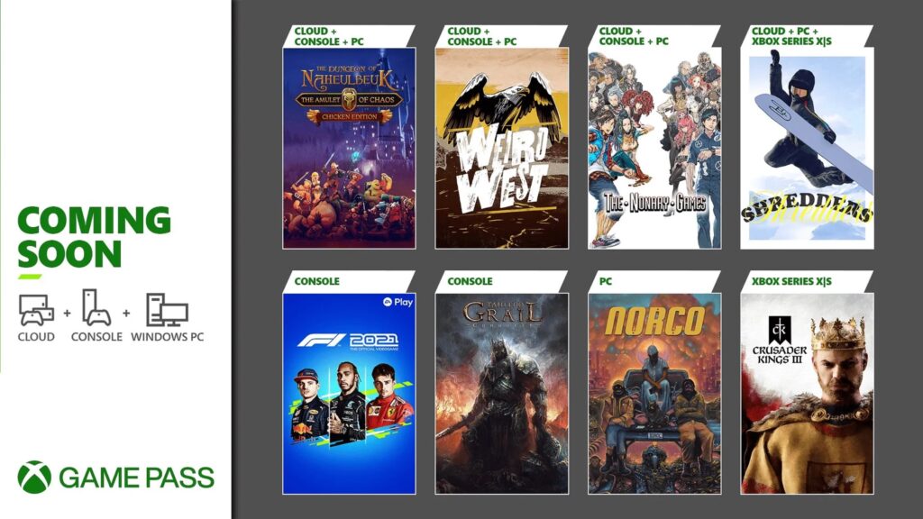 Le Xbox Game Pass en mars // Source : Microsoft