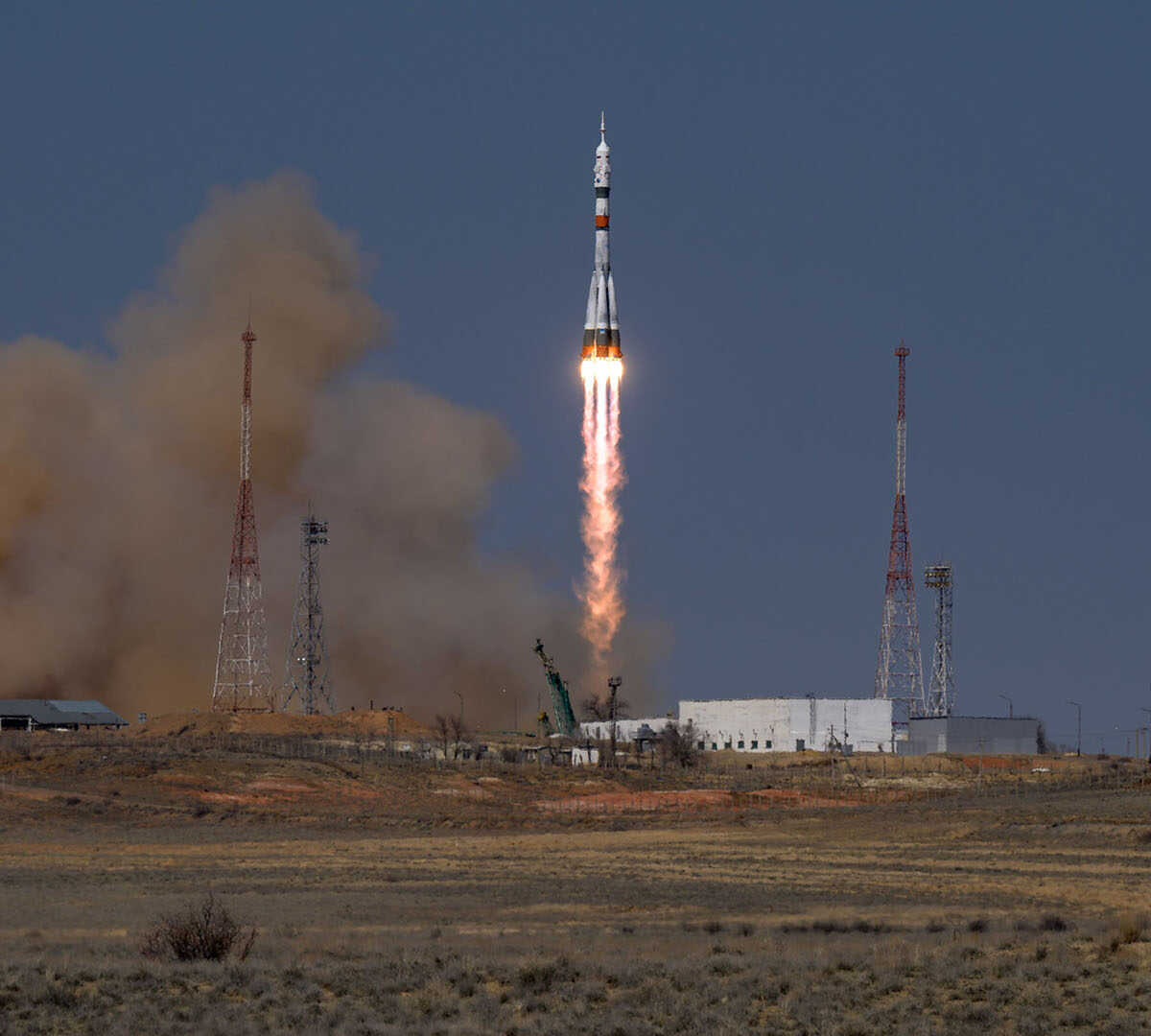 Cosmodrome Baïkonour Soyouz // Source : Bill Ingalls