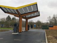 Station Fastned sur autoroute // Source : Raphaelle Baut pour Numerama