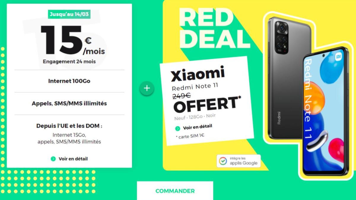 L'offre RED Deal du moment // Source : RED by SFR