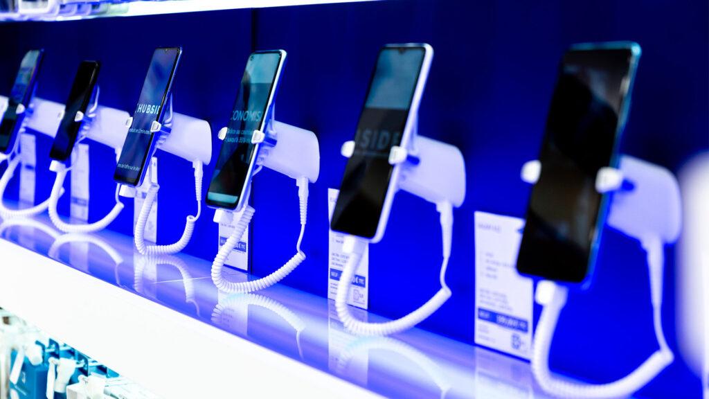 Des smartphones chez Hubside Store // Source : Hubside Store