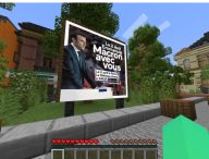 Un serveur Minecraft dédié à Emmanuel Macron ? Oui, ça existe // Source : Numerama