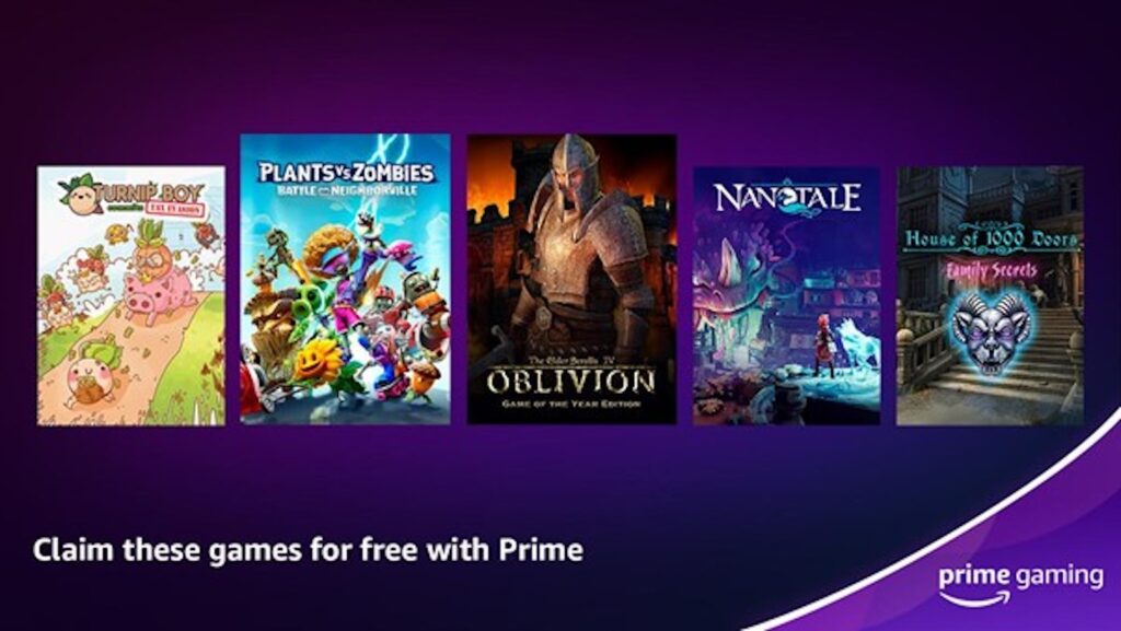 Amazon Prime Gaming en avril // Source : Amazon Amazon Prime Gaming en avril // Source : Amazon