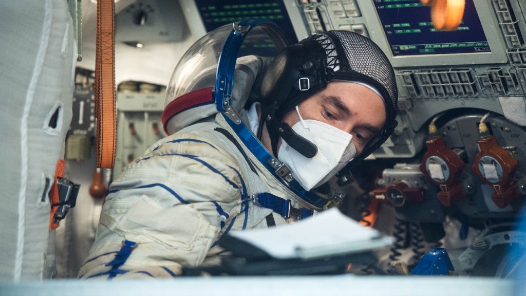 Pyotr Dubrov, cosmonaute à bord de l'ISS. // Source : NASA