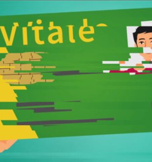 Un dessin de carte vitale, modifié