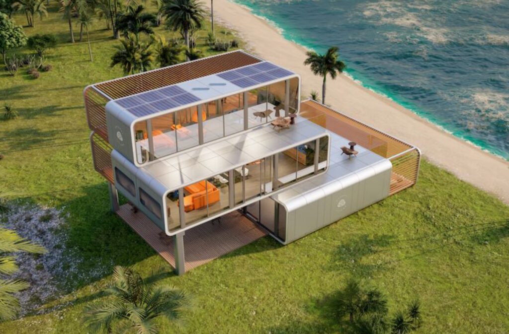 Un projet d'habitation sur Satoshi Island // Source : Satoshi Island