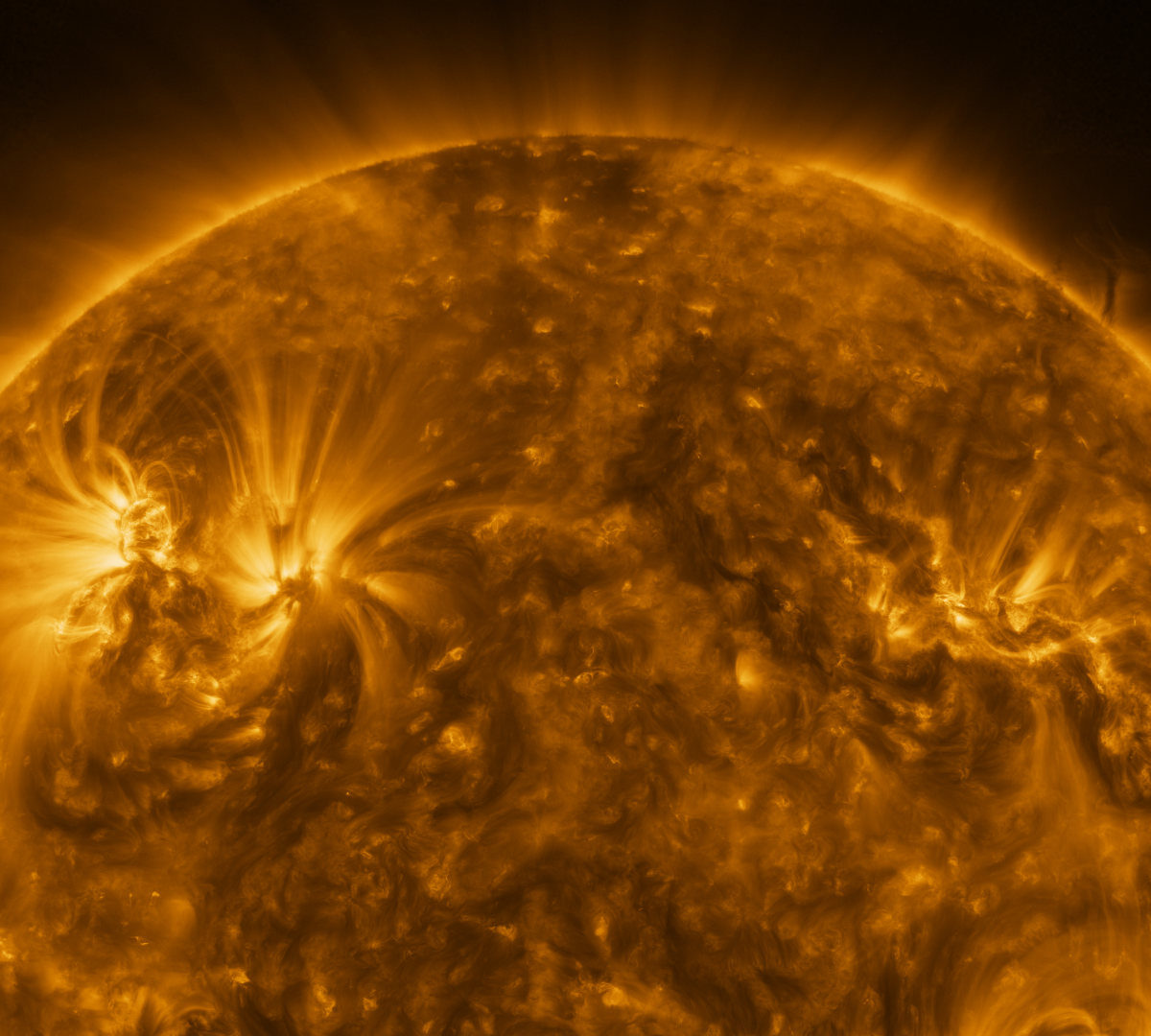 Le Soleil vu par Solar Orbiter. // Source : ESA & NASA/Solar Orbiter/EUI team; Data processing: E. Kraaikamp (ROB)