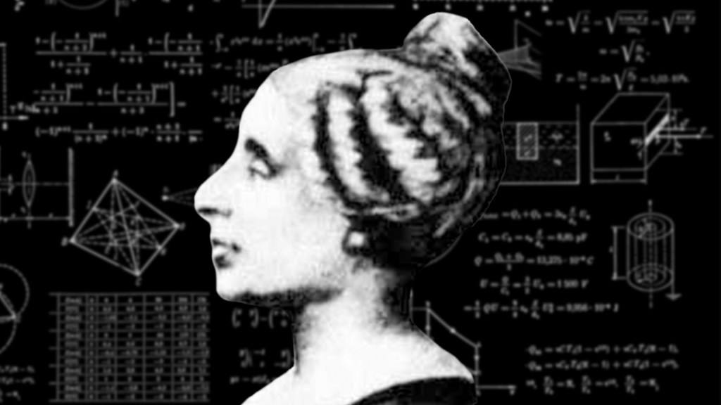 Portrait de Sophie Germain // Source : Fond Unsplash / Montage Numerama-Nino Barbey