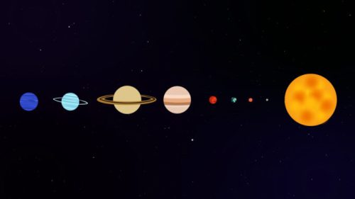 Le système solaire. // Source : Nino Barbey pour Numerama