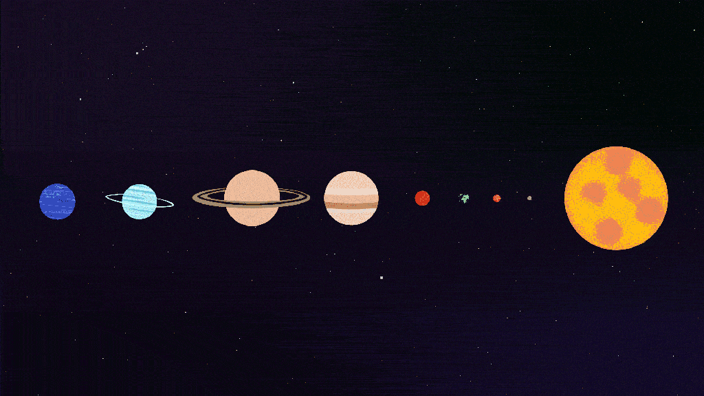 Les planètes du système solaire. // Source : Nino Barbey pour Numerama
