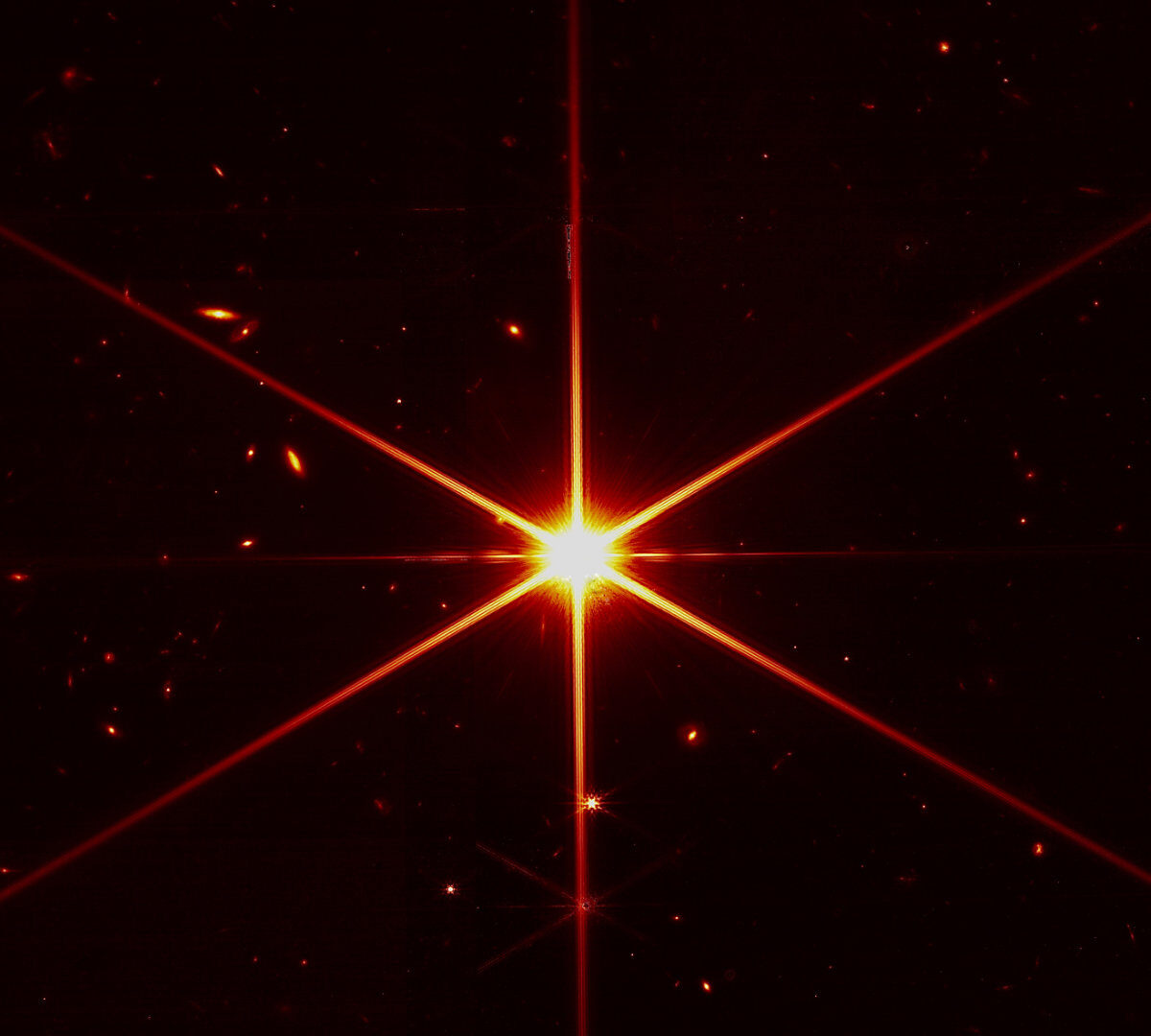 Une nouvelle image prise par le télescope James Webb. // Source : NASA/STScI (image recadrée)