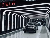 Le Tesla Model Y dans l'usine Gigafactory 4 // Source : Tesla