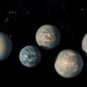 Exoplanets of the TRAPPIST-1 system.  // Source: NASA's Goddard Space Flight Center