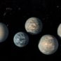 Exoplanètes du système TRAPPIST-1. // Source : NASA's Goddard Space Flight Center