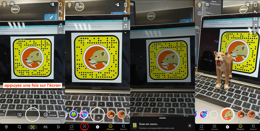 tuto animaux VR Snapchat