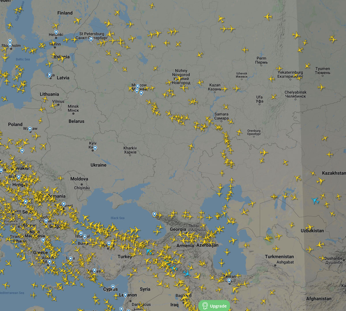 Source : Flightradar24