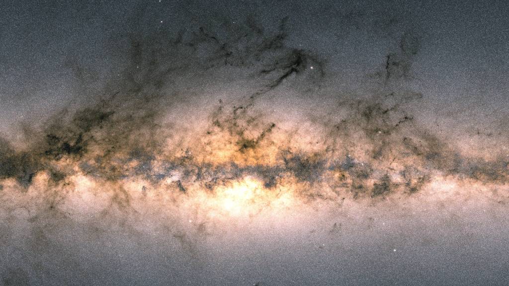 La Voie lactée vue par Gaia. // Source : ESA/Gaia/DPAC; CC BY-SA 3.0 IGO. Acknowledgement: A. Moitinho.