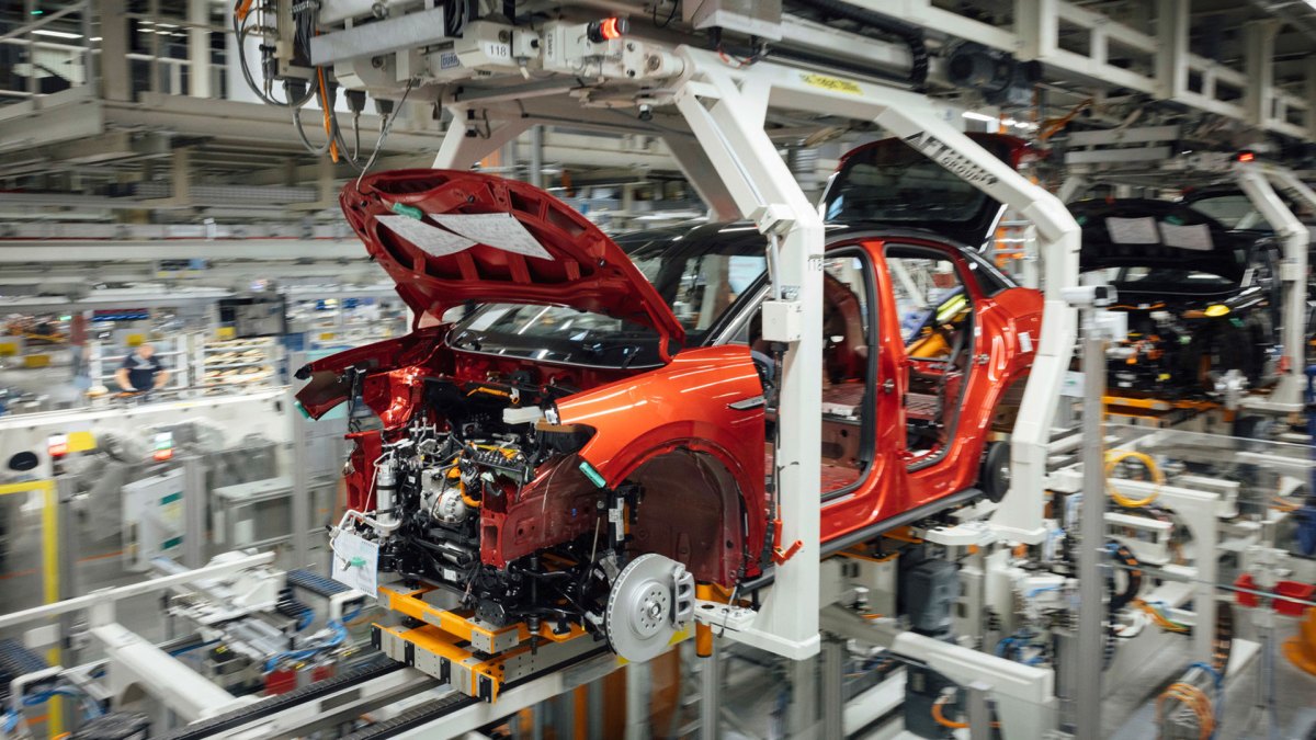 Production véhicule électrique VW ID  // Source : volkswagen